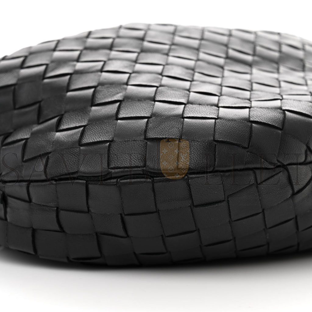 bo*te*ga Ve*ne*ta nappa intrecciato teen jodie hobo black (37*25*8cm)